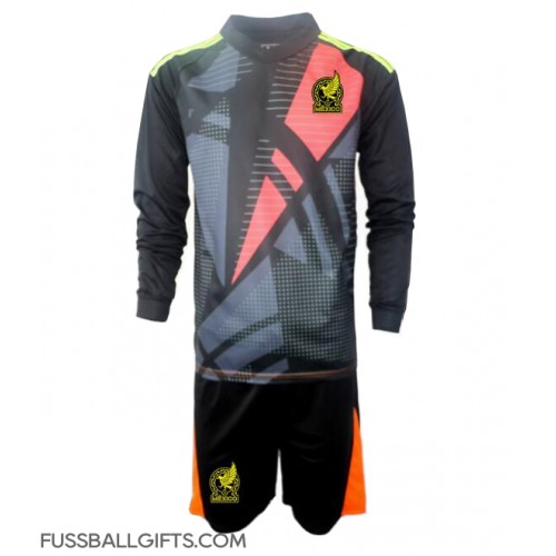 Mexiko Torwart Fußballbekleidung Heimtrikot Kinder Copa America 2024 Langarm (+ kurze hosen)